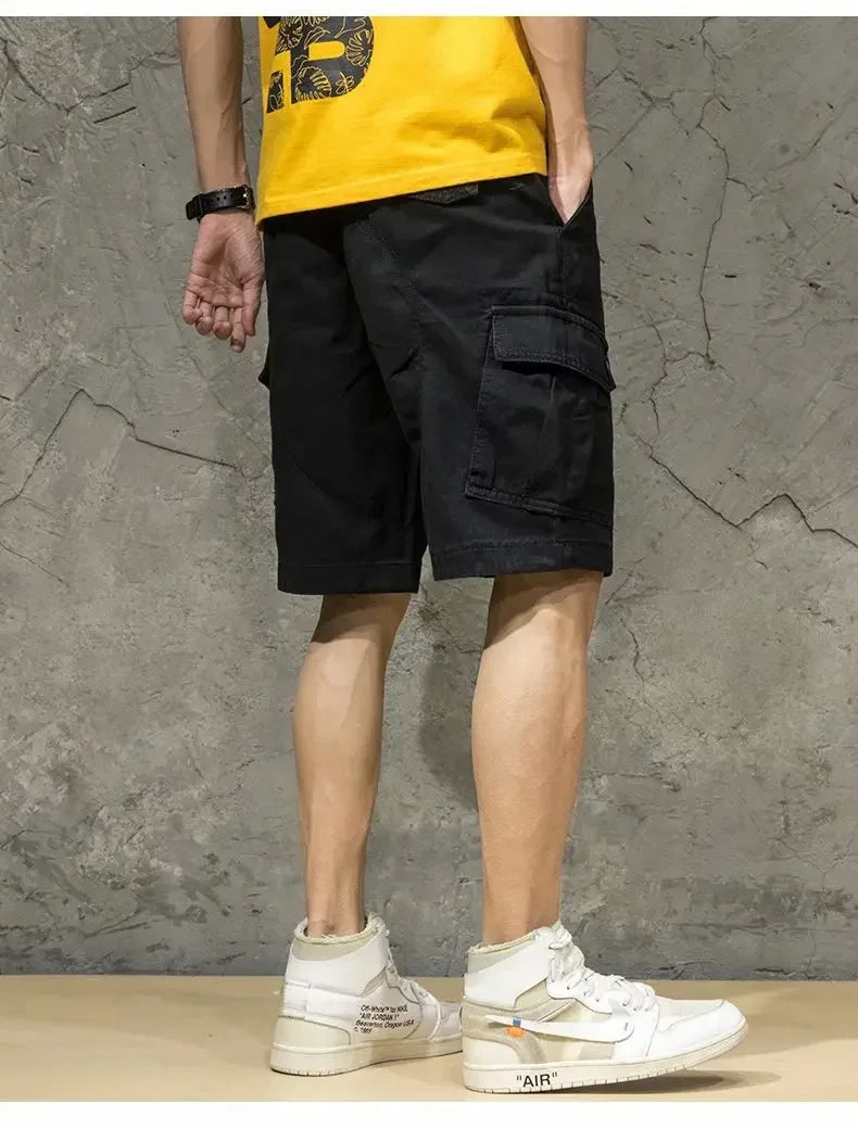Leichte Herren-Sommershorts aus atmungsaktivem Leinen für Outdoor-Aktivitäten