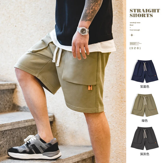 Männer Sportliche Shorts mit großen Taschen und elastischer Taille für den Alltag