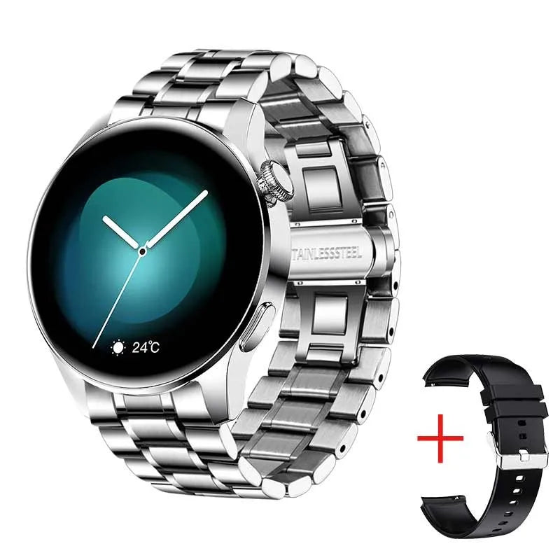 Männer Smartwatch mit Bluetooth Anruf und Fitness Herzfrequenz Monitor