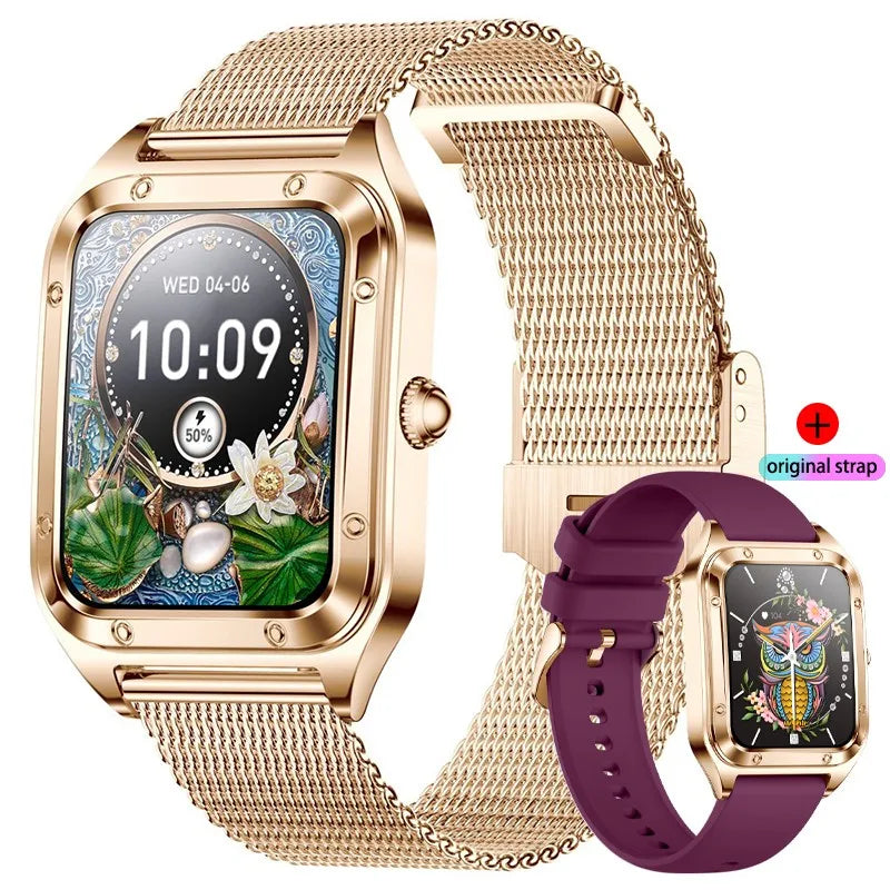 Damen Smartwatch mit 1,57 Zoll Full Touch Screen und Gesundheits-Tracker