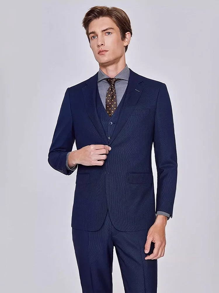Graues Slim-Fit-Anzugset für Herren – Eleganter Blazer mit Hose für Hochzeiten und formelle Anlässe