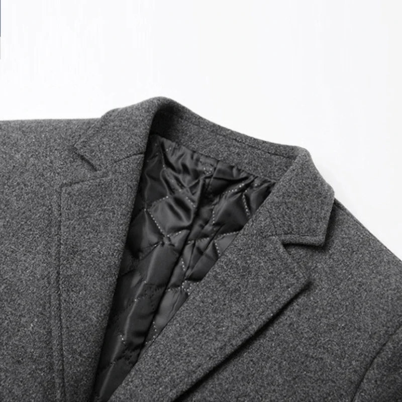 Hochwertiger Wollmantel für Herren – Boutique-Design
