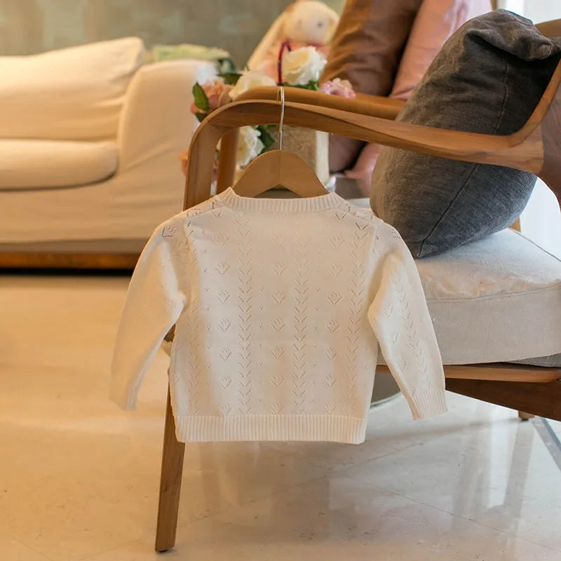 Mädchen Strickjacke im Herbst-Stil mit nettem Aushöhlen für 0-4 Jahre