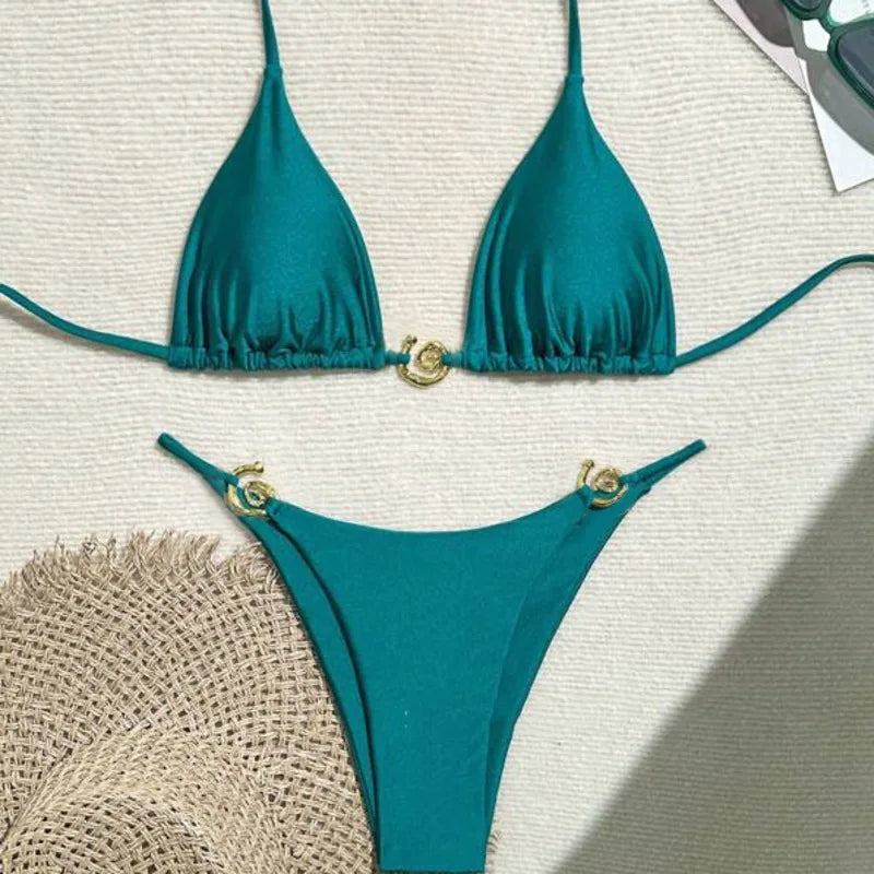 Sexy Bikini-Set für Damen mit Push-up-Effekt – Perfekt für Strand und Pool