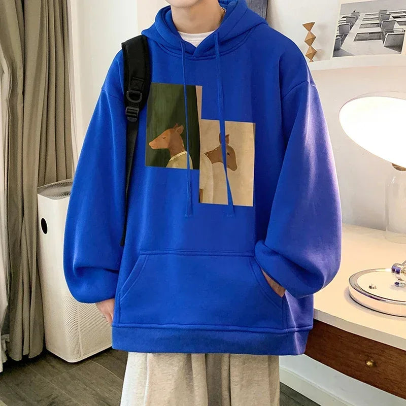 Herbst Hip Hop Mode übergroße Hoodies für Männer Anime Print Hoody Sweatshirts lässig Goth Hoodie Y2k Streetwear Kleidung