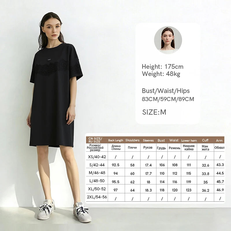 Traumhaftes Sommerkleid Für Damen Aus Baumwolle Mit Spitze