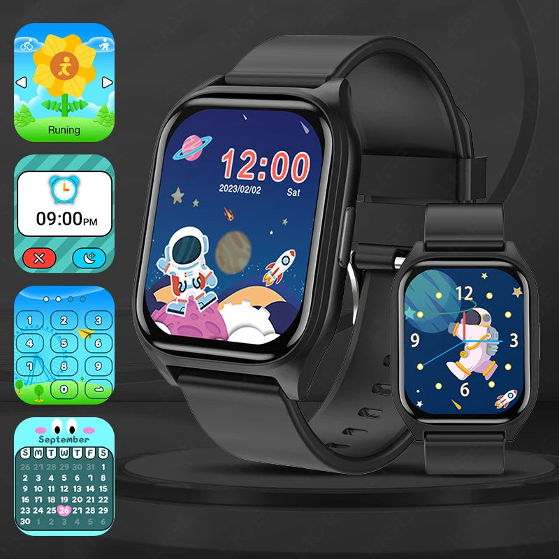 LIGE Kinder Smartwatch Kinder Lernkarte Hörbuch Aufnahmespiele Jungen Mädchen Uhr Student Kalorien Sport Neue Smartwatch