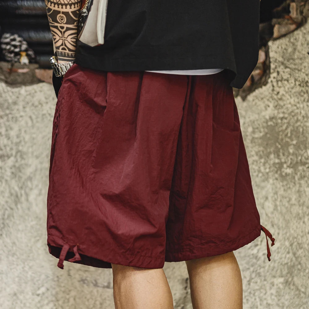 Herren Cargo-Shorts mit besticktem Navajo-Muster und elastischen Taillentaschen