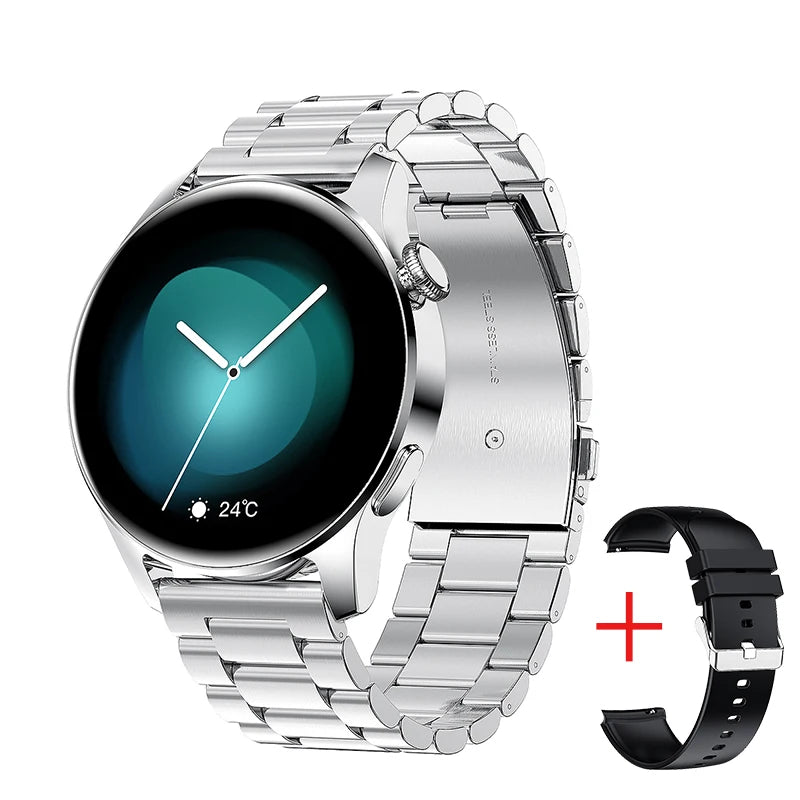 Männer Smartwatch mit Bluetooth Anruf und Fitness Herzfrequenz Monitor