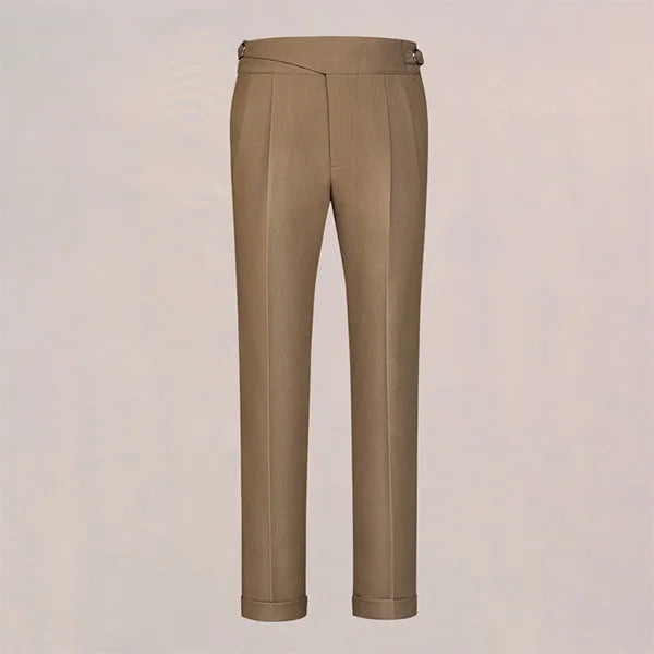 Herren anzüge Hose hohe Taille Freizeit neunte Hose Armee grün braun Khaki Italien Casual Style Hose plus Größe 40 Frühling Herbst