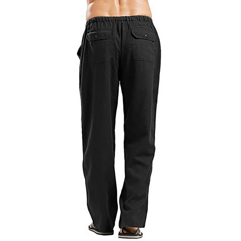 Sommerliche Herren-7/8-Hose im trendigen Stil – große, gerade geschnittene, schnell trocknende Strandhose für Teenager