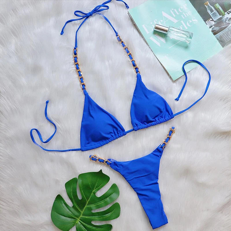 Sexy Push-Up-Bikini-Set für Damen – Brasilianischer Stil, ideal für Strand und Pool