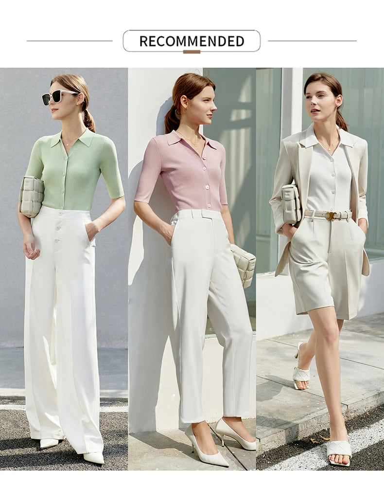 Damen T-Shirt im minimalistischen Stil aus leichter Baumwolle für den Sommer