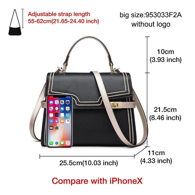 Damen Handtasche mit Crossbody Flap