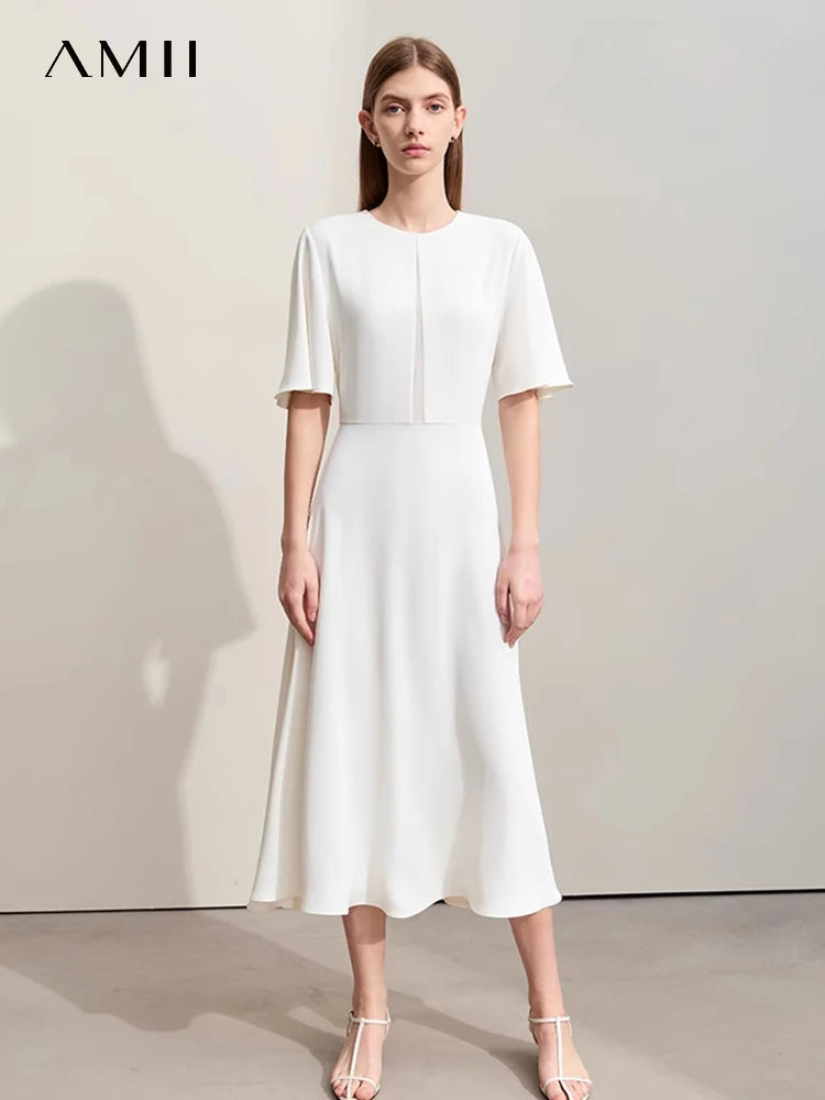 Ärmelloses Sommer-Camisole-Kleid mit Trägerkragen und Faltenrock – lockerer Schnitt für Damenmode