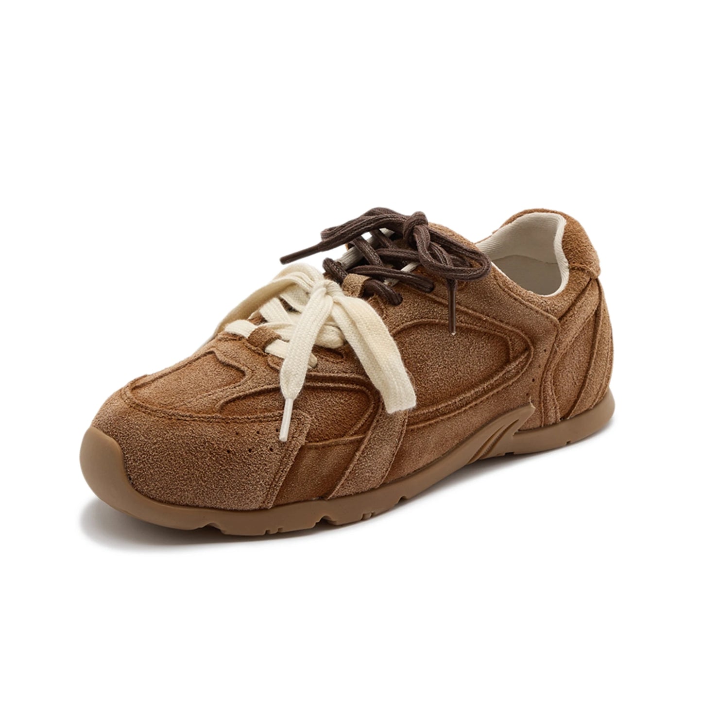 AIYUQI frauen Turnschuhe 2025, Neue Nicht-slip Deutsch Training Schuhe Für Frauen Flache Große-größe Echtes Leder Laufschuhe weibliche Schuhe