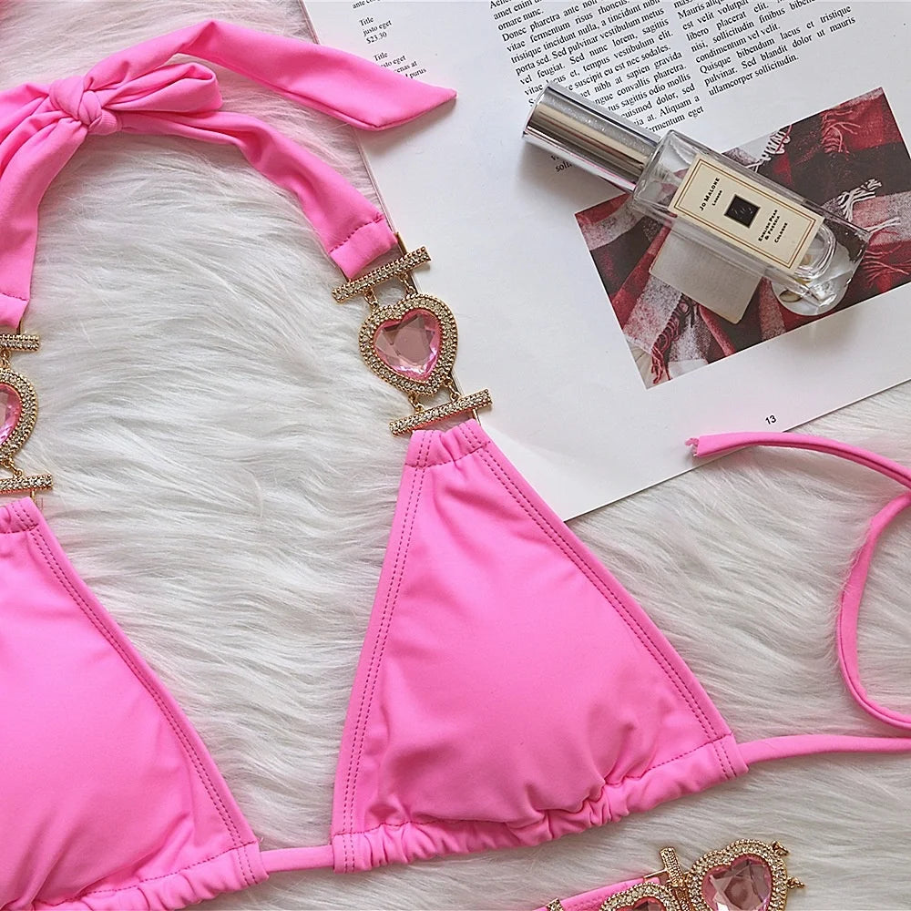 Sexy Bikini-Set mit Push-up und Rock – Perfekt für Strand und Pool