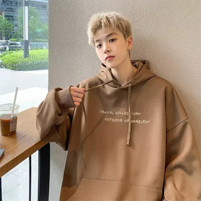 Herbst Cartoon Grafik Druck Hoodies Für Männer Neu in Brief Mit Kapuze Sweatshirts frauen Baumwolle Fleece Y2K Streetwear Hoody Kleidung