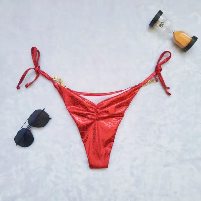 Dreiteiliger Damen-Bikini im brasilianischen Stil – ideal für Strand und Pool