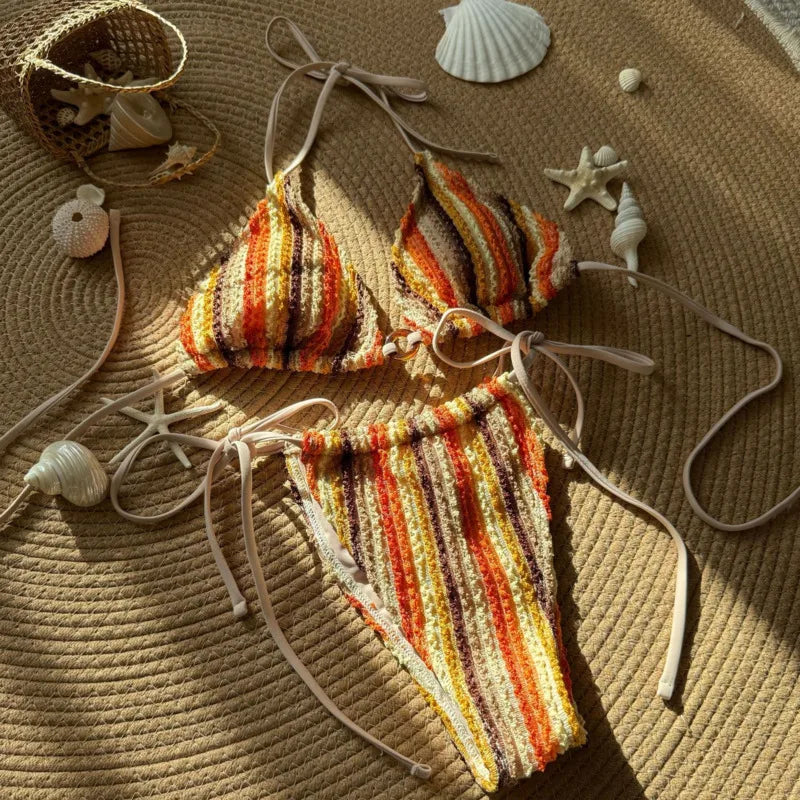 Sommerlicher Push-Up-Bikini im brasilianischen Stil – ideal für Strand und Pool