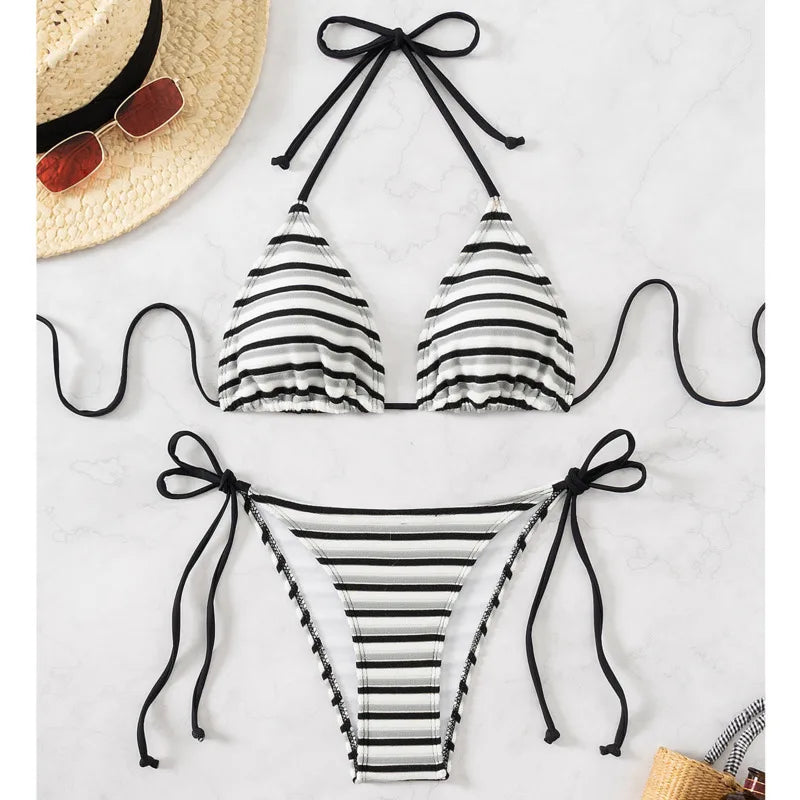Floraler Push-Up-Bikini im brasilianischen Stil für Damen – ideal für Strand und Pool