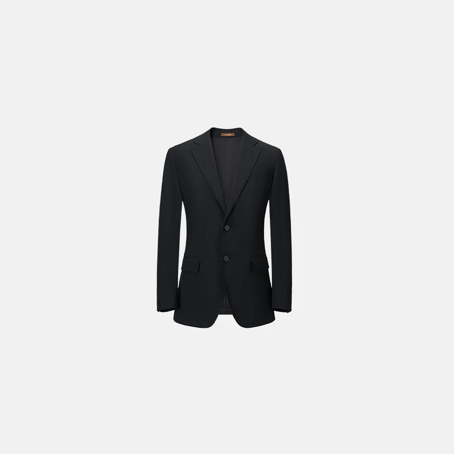 Schlanker Herren-Blazer im klassischen europäischen Stil mit hellbraunem Karomuster – ideal für Hochzeiten und formelle Anlässe