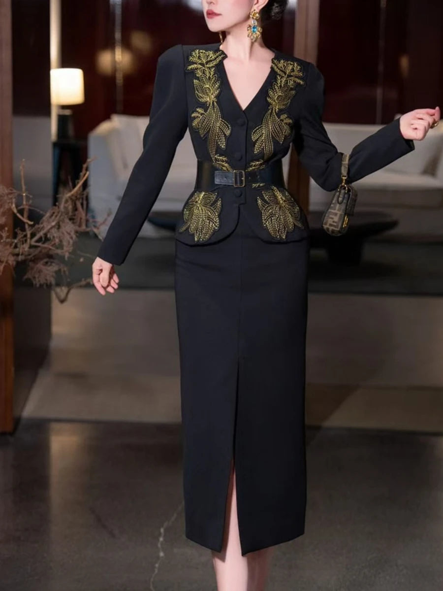 Unregelmäßige Damenjacke mit Reverskragen und langen Ärmeln – Patchwork-Design mit Reißverschluss, ideal für einen minimalistischen Casual-Look.