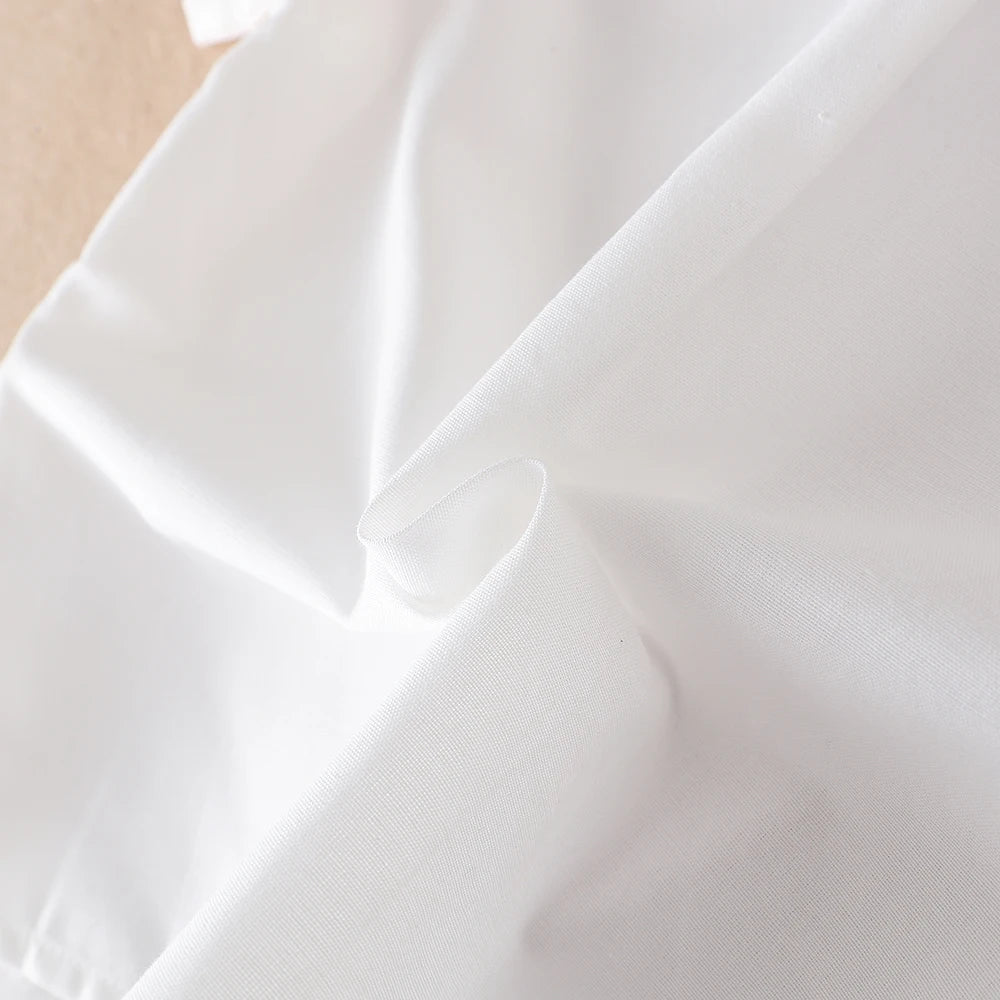 Jungen Sommer hemd neue Kinder Baumwolle Kleidung Schuluniform Kinder Turn-Down-Kragen Kurzarm Kleidung 5-12 Jahre
