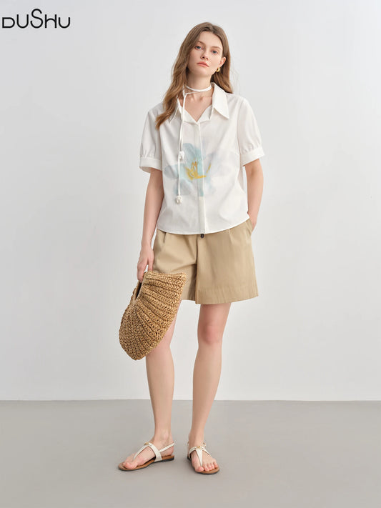 Asymmetrische Off-Shoulder-Bluse mit Rüschen für Damen in Plusgröße – Sommerliches Oberteil