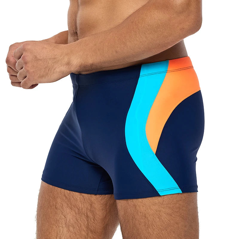 Lange Herren-Shorts mit Polyesterfutter und seitlicher Reißverschlusstasche – ideal für Fitnessstudio und Schwimmen