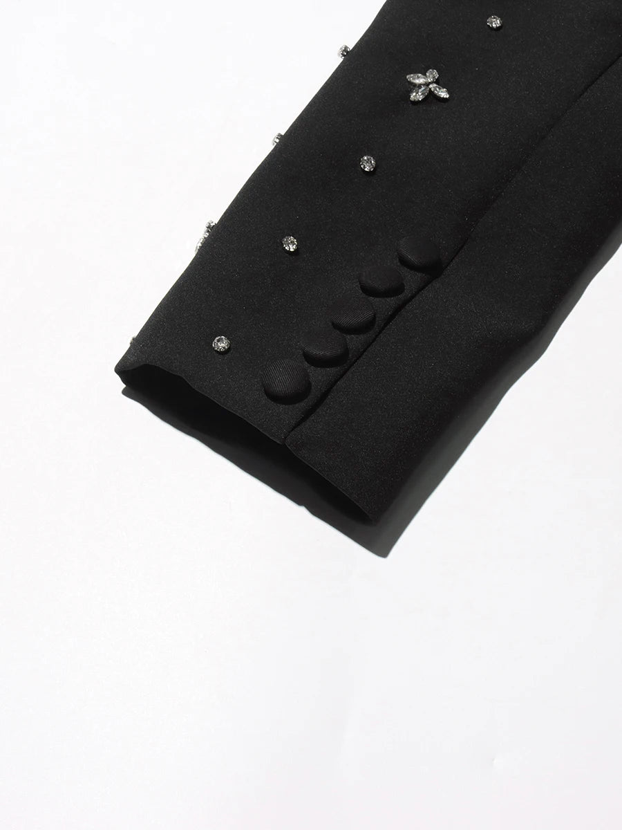 Ärmelloses, trägerloses Damen-Tunikakleid mit Patchwork-Falten im minimalistischen Design – modisch und elegant