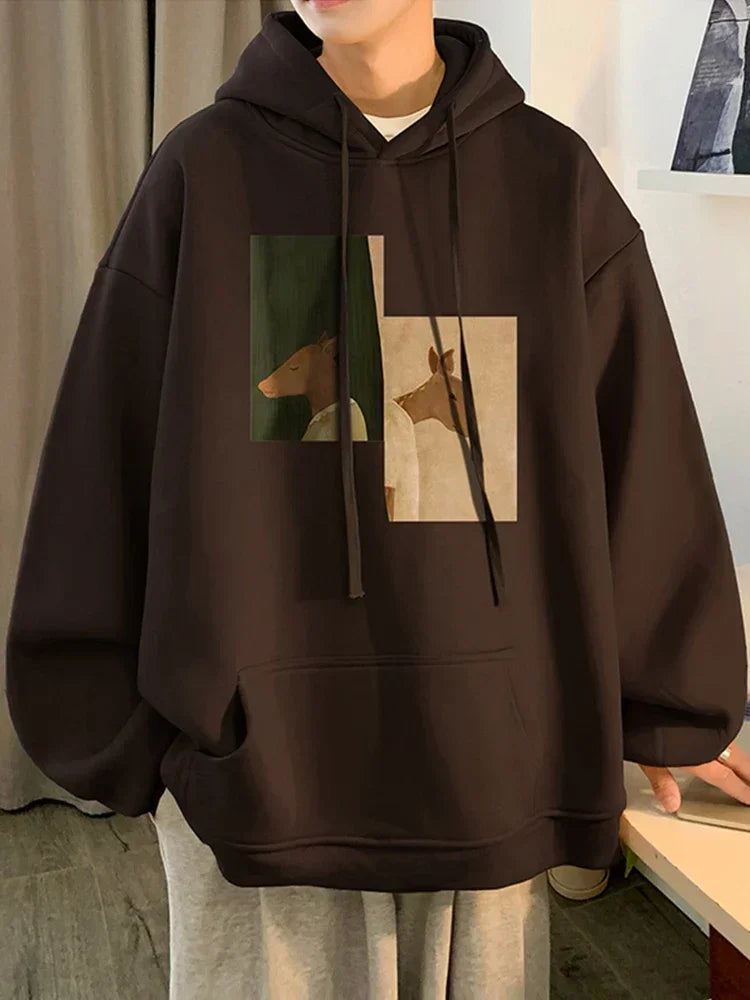 Herbst Hip Hop Mode übergroße Hoodies für Männer Anime Print Hoody Sweatshirts lässig Goth Hoodie Y2k Streetwear Kleidung