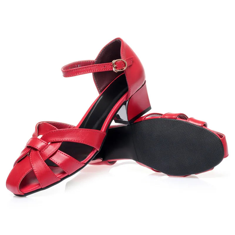 AIYUQI Sandalen Frauen Sommer 2025, Neue Echtes Leder Frauen Sandalen Große Größe 41 42, Hohl Mode Damen Schuhe