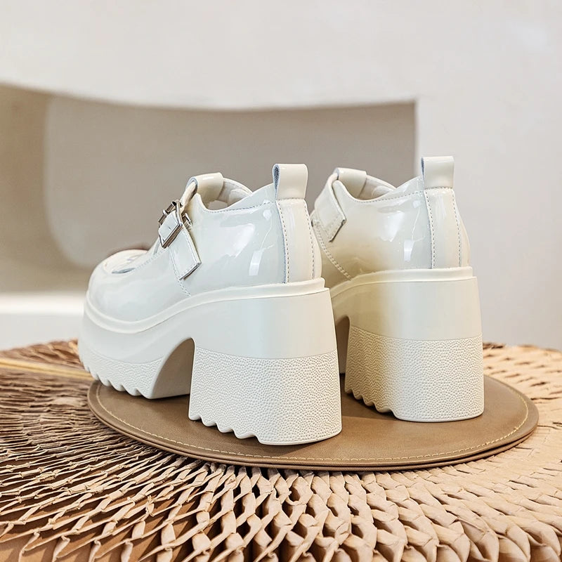 AIYUQI Echtes Leder Frauen Sandalen 2025, Neue Mode High-heel Sandalen Frauen Geschlossene Zehen Plattform Römischen Sandalen Frauen