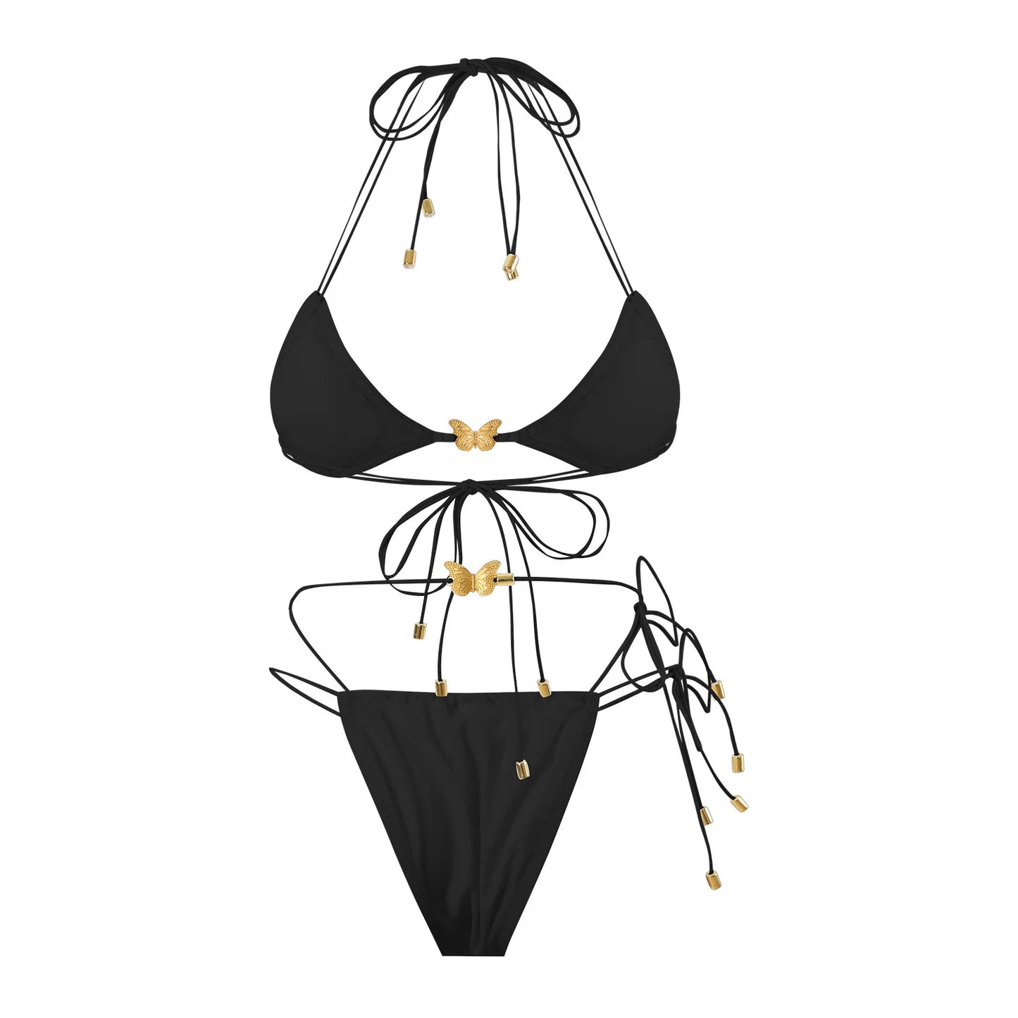 Dreiteiliges Damen-Bikini-Set im brasilianischen Stil – ideal für Strand und Pool