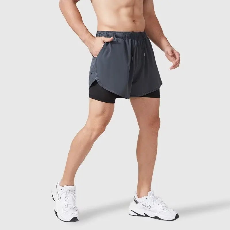 Modische Herren-Sommerhose mit Schnürung und großen Taschen – trendige Shorts in Übergröße für junge Männer