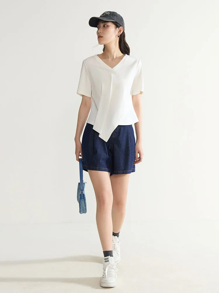 Elegantes Damen-Commuter-Hemd in Übergröße mit schlichtem Revers – ideal für den Sommer