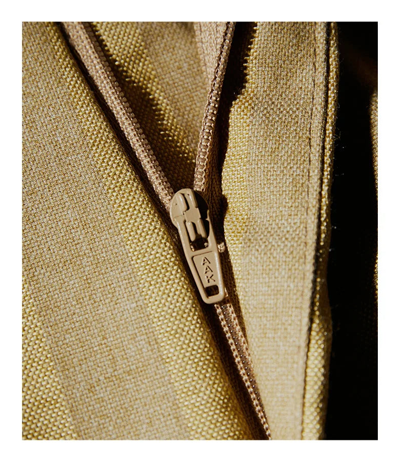 Luxuriöses Herrenanzug-Set mit Blazer, Weste und Hose in Khaki-Streifen – Slim Fit für Hochzeit, Party oder Bühne.
