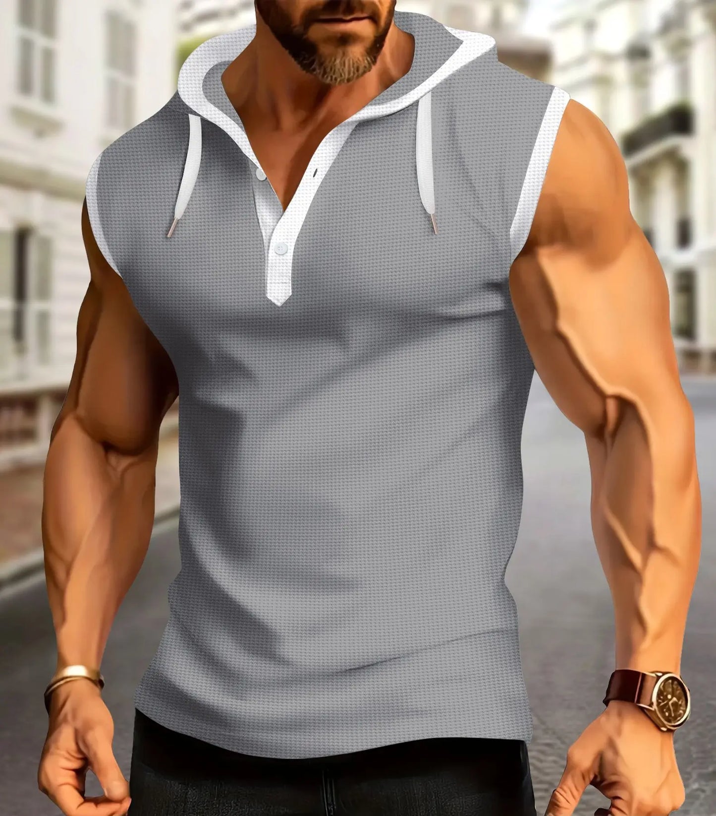 Kurzärmeliges Herren-T-Shirt mit 3D-Digitaldruck und Cartoon-Tiermotiv – ideal für den Sommer