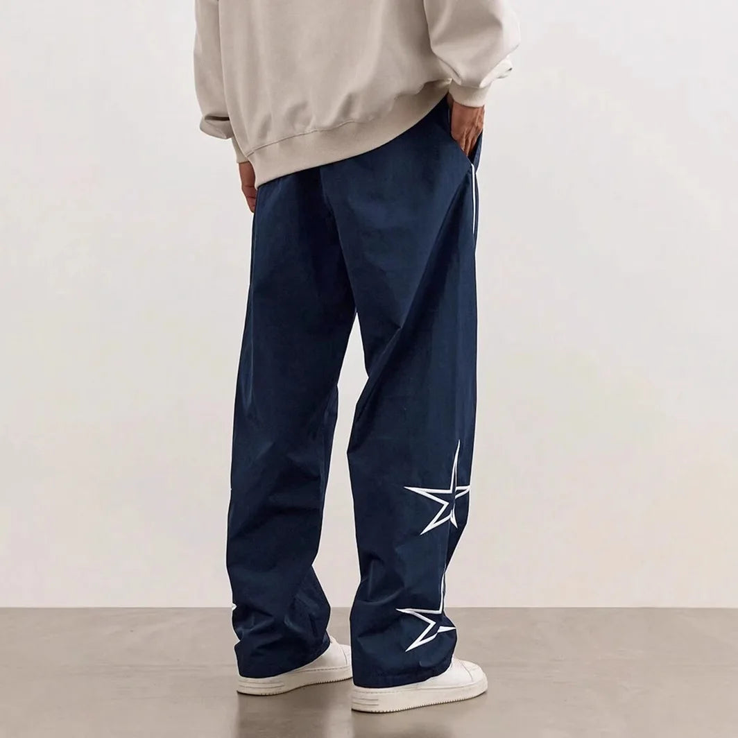 Männer Neue Gestickte Casual Hosen High Street Trendy Marke Retro Casual Hosen Männer