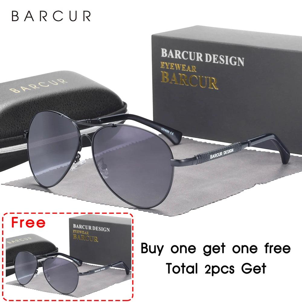 Sonnenbrille Pilot Memory-Rahmen Farbverlauf Spiegel polarisiert Unisex