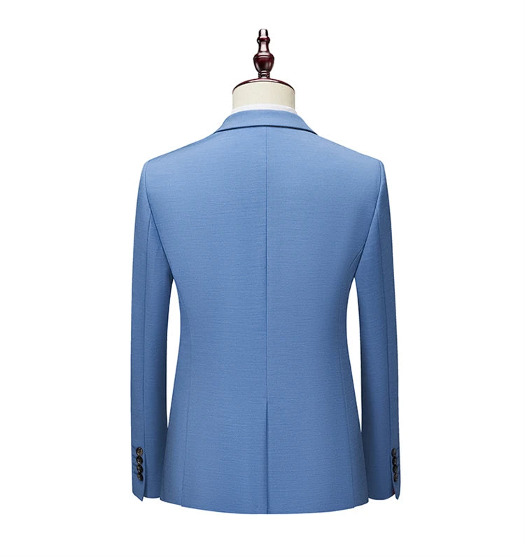 Eleganter Herrenanzug – Blazer & Hose in Unifarben für festliche Anlässe