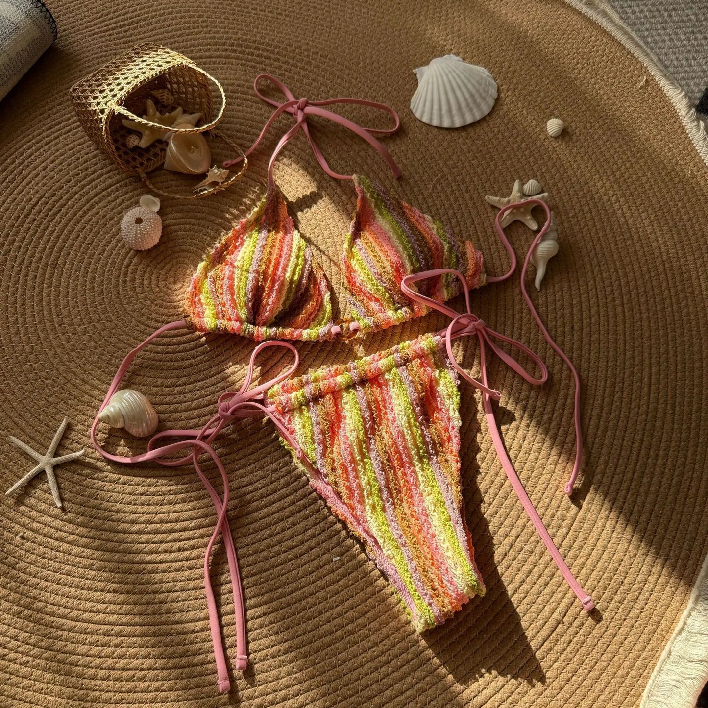 Sommerlicher Push-Up-Bikini im brasilianischen Stil – ideal für Strand und Pool