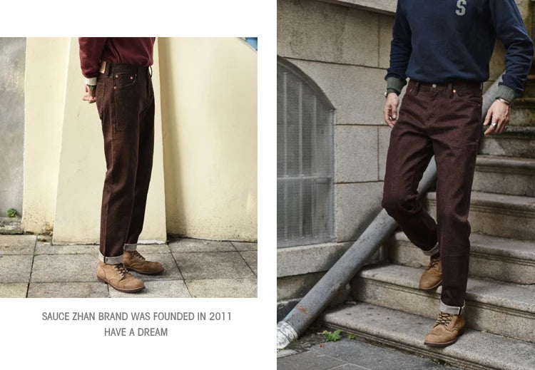 Herren Jeans aus Selvedge-Denim im Vintage-Stil mit Tapered Fit