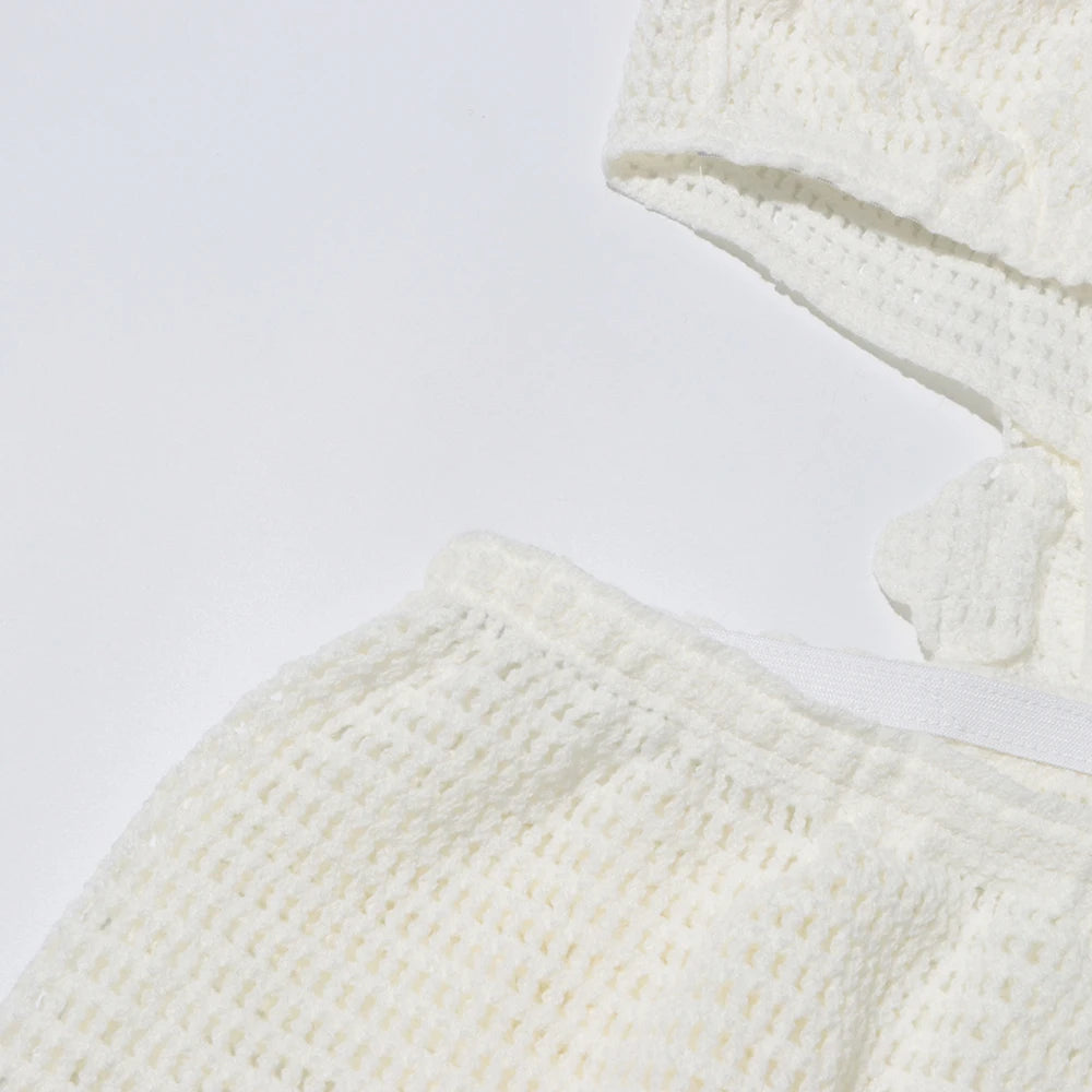 Eleganter Damen-Minirock mit Patchwork-Design und Rüschen, hoher Taille und figurbetonter Passform
