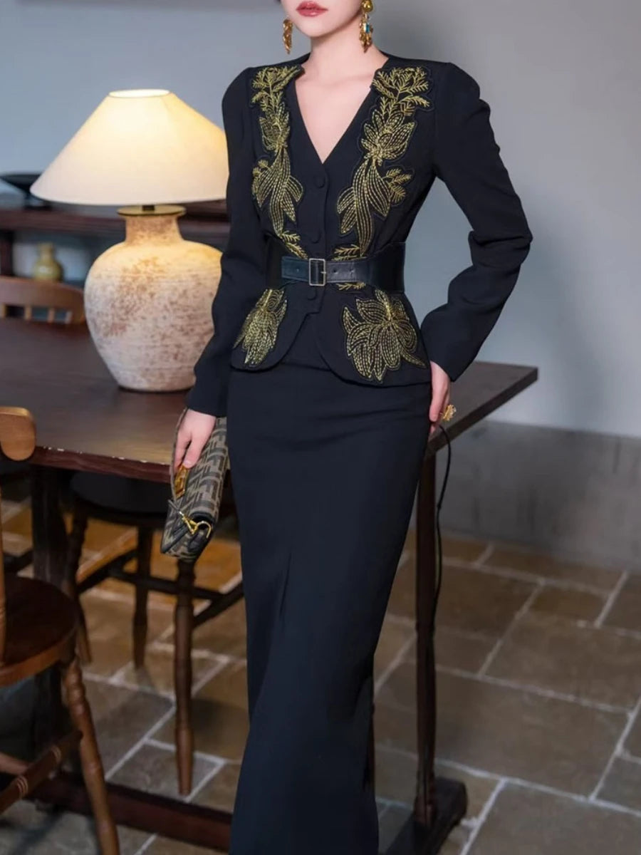 Unregelmäßige Damenjacke mit Reverskragen und langen Ärmeln – Patchwork-Design mit Reißverschluss, ideal für einen minimalistischen Casual-Look.
