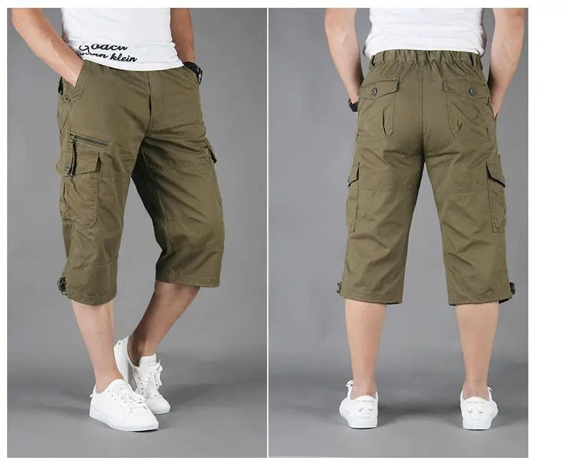 Herren-Sporthose mit elastischem Bund und doppeltem Reißverschluss – modische Freizeithose mit Streifen für Workouts