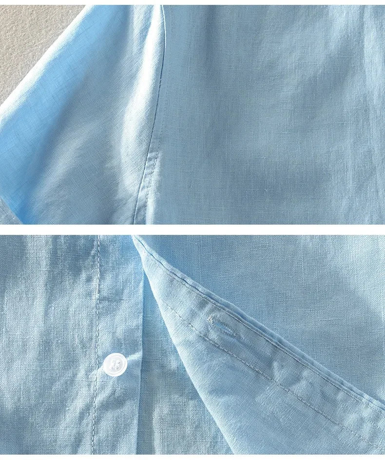 Elegantes Herrenhemd mit langem Ärmel und italienischem Design – knitterfrei und in schlichter Farbe