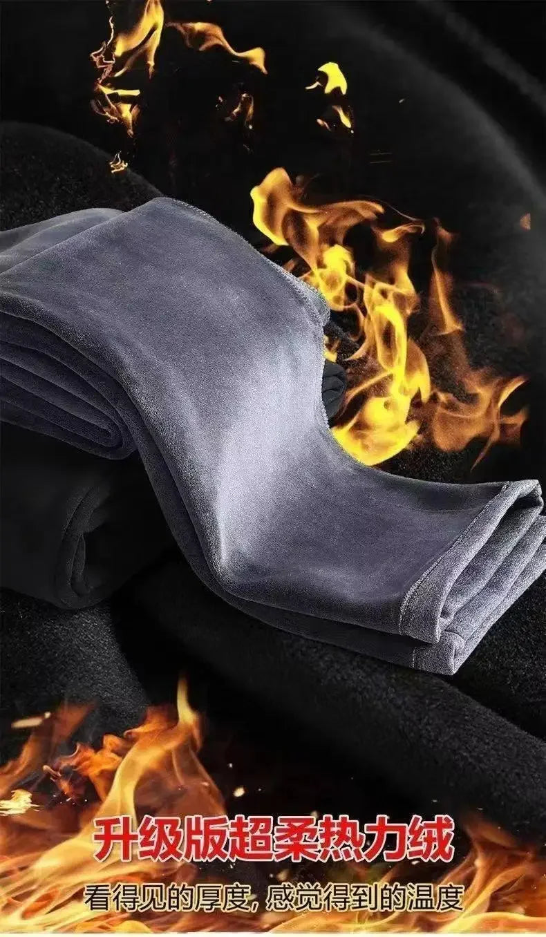 Herrenhosen Herbst und Winter Japanische Krawatten Lose Sport Kordelzug Warme Freizeithosen