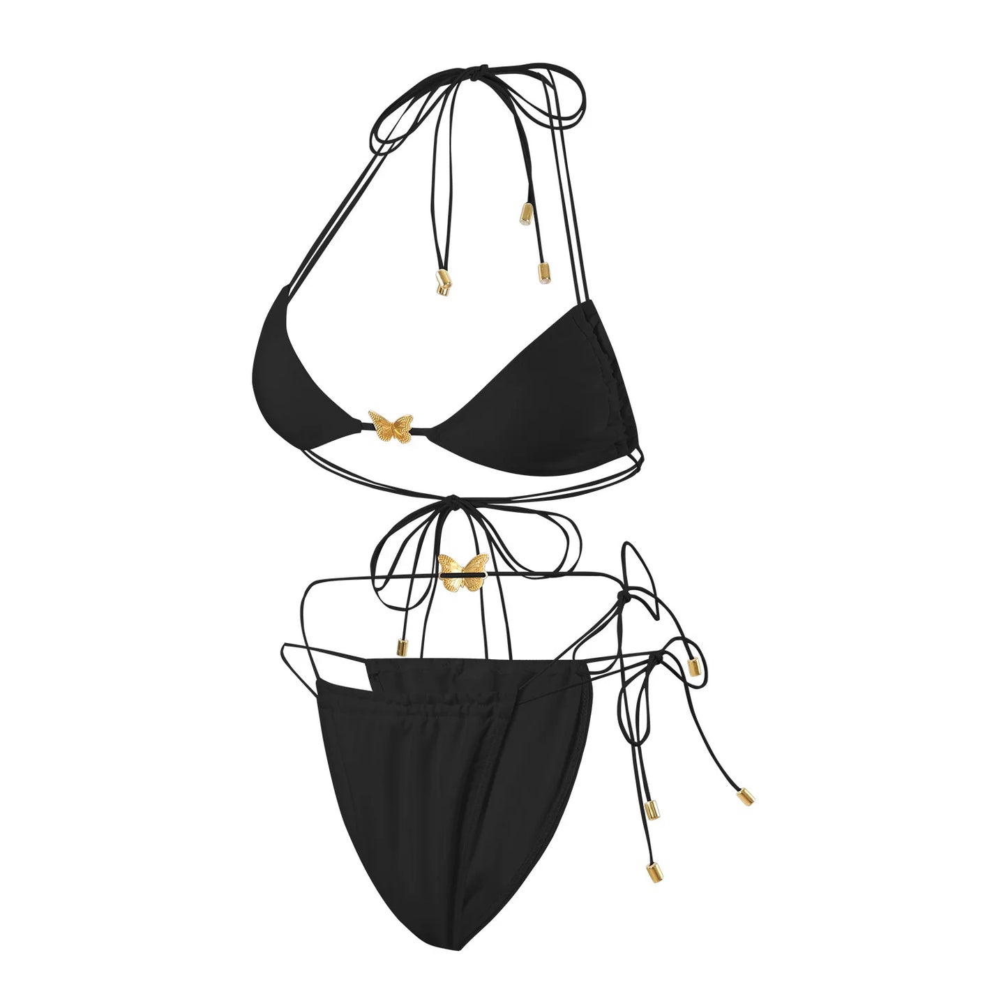 Dreiteiliges Damen-Bikini-Set im brasilianischen Stil – ideal für Strand und Pool